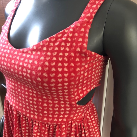 Red Cutout Dress - Picture 3 of 5